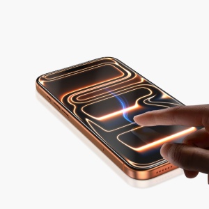 Защитное стекло iPhone 17/16 Pro Keephone Matte Optix черный (black)