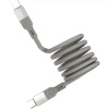 Дата кабель Type-C - Type-C Keephone MAGCOIL 100W 1m титановый (titanium)