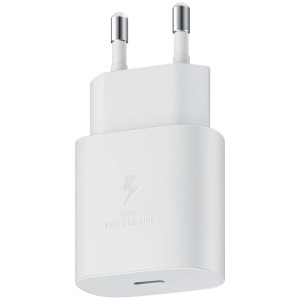 Адаптер сетевой Samsung USB-C 25W белый (white) оригинал