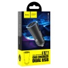 Адаптер автомобольный HOCO Z30A черный (black)