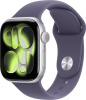 Умные Часы Apple Watch Series 11, 46 мм, алюминий серебристый, ремешок Sport Band фиолетовый туман