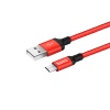 Дата кабель Micro USB HOCO X14 Times Speed red/ black (красно/черный) 200см