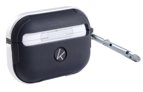 Чехол для кейса KZDOO "Apple AirPods Pro2" серебристый (silver)