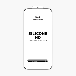 Защитное стекло iPhone 17 Pro Max Keephone Silicone HD 3D черный (black)