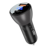 Адаптер автомобильный Acefast B6 63W (USB-A+Usb-C) черный (black)