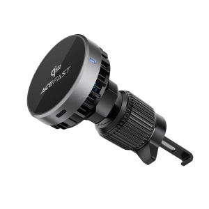 Автомобильный держатель с беспроводной зарядкой Acefast D40 Mag. 15W серый (metal gray)