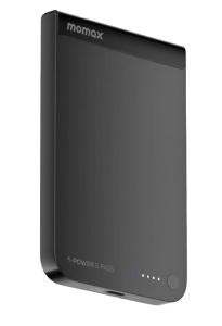 Аккумулятор портативный Momax 1-Power S.Pass Magnetic 5000mAh черный (black)