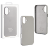 Защитный чехол iPhone 16 Leather Case Msafe серый (gray)