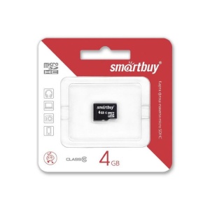 Карта памяти Micro SD 4Gb Smart Buy без адаптера (10 класс)