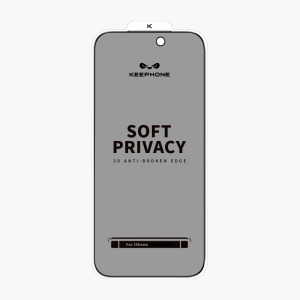 Защитное стекло iPhone 17 Air Keephone Soft Privacy черный (black)