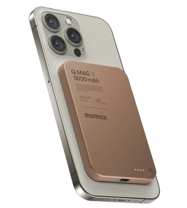 Аккумулятор портативный Momax Q.Mag X 5000mAh 8.3mm пустынное золото (desert gold)
