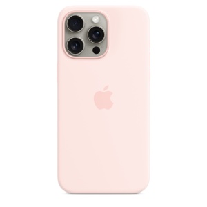 Защитный чехол iPhone 15 Pro MagSafe Silicone Case розовый (pink)