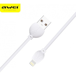 Дата кабель iPhone 5 Awei CL-63 white (белый)