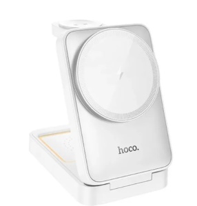 Беспроводное зарядное устройство HOCO CQ21 3-IN-1 белый (white)
