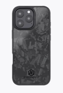 Защитный чехол iPhone 16 Pro Mono Carbon MagSafe черный (black)