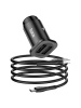 Адаптер автомобильный HOCO 2USB NZ40 + кабель MicroUSB (черный)
