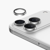 Защитное стекло для камеры iPhone 17 Pro/17 Pro Max Keephone Sapphire PVD (белый/white)