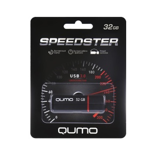 USB накопитель 32Gb Qumo Speedster (black/черный)