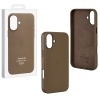 Защитный чехол iPhone 16 Leather Case Msafe коричневый (brown)