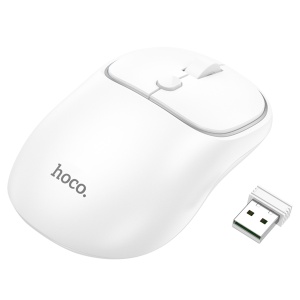 Мышь беспроводная Hoco GM25 Royal с двойным режимом подключения белый (white)