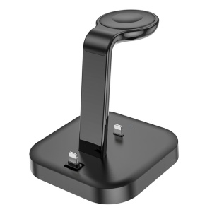 Беспроводное зарядное устройство HOCO CW43 3в1 Black (черное)
