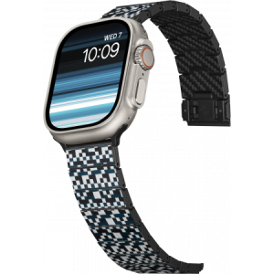 Ремешок для часов Apple Watch 38-49 Pitaka Carbon/Aramid мозаика (Mosaic)