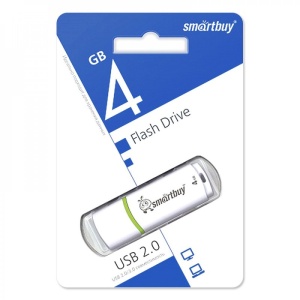 USB накопитель 4Gb Smart Buy Crown белый (white)