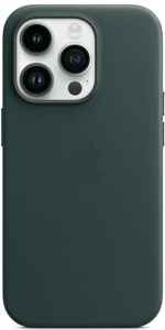 Защитный чехол iPhone 15 Pro leather case зеленый (green)