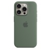 Защитный чехол iPhone 15 Pro Silicon Case Msafe зеленый (green)
