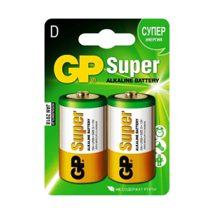 Батарейка щелочная GP LR20 Super ALKALINE 13A BL-2/20/160