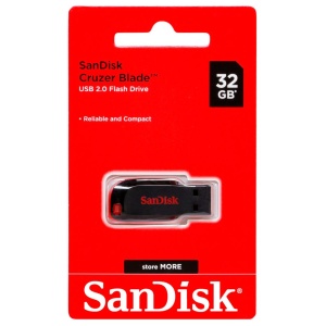 USB накопитель 32Gb SanDisk Cruzer Blade черный (black)