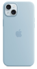 Защитный чехол iPhone 15 Silicone case Msafe синий (blue)