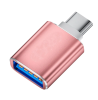 Адаптер OTG Type-C/USB розовый (pink)