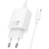 Адаптер сетевой HOCO N60 PD20W single port type-c белый (white)