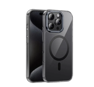 Защитный чехол iPhone 16 Pro Hoco (AS9) transparent черный (black)