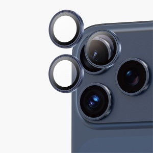 Защитное стекло для камеры iPhone 17 Pro/17 Pro Max Keephone Calvin синий (blue)