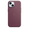 Защитный чехол iPhone 15 FineWoven Case Msafe фиолетовый (mulberry)