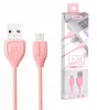 Дата кабель Micro USB Remax Lesu Series RC-050m pink (розовый)