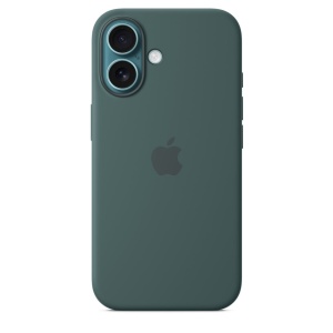 Защитный чехол iPhone 16 Silicone case Msafe зеленый (lake green)