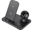 Беспроводное зарядное устройство HOCO CW33 Ultra 3в1 черный (black)