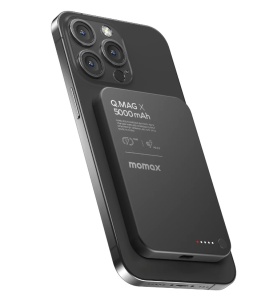 Аккумулятор портативный Momax Q.Mag X 5000mAh 8.3mm черный (black)