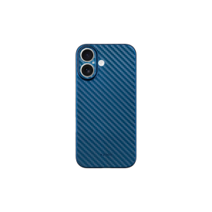Защитный чехол iPhone 16 KZDOO Air Carbon синий (blue)