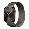 Умные часы Apple Watch Series 10, 46 мм, титановый корпус «Грифельный с миланским сетчатым браслетом