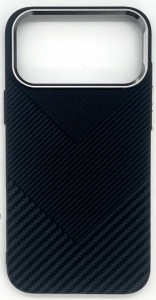 Защитный чехол iPhone 17 Pro Mosbros carbon magsafe LF27 черный (black)