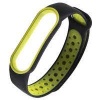 Xiaomi Mi Band 5\6 силиконовый ремешок WB07 черно-зеленый