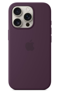Защитный чехол iPhone 16 Pro Silicone case Msafe фиолетовый (purple)