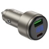 Адаптер автомобильный HOCO Z57B-USB/Type-C 63W золотой (gold)