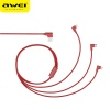 Дата кабель 3 в 1 Awei CL-52 iPhone/Micro usb/Type-C red (красный)