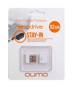 USB накопитель 32Gb Qumo Nanodrive белый (white)