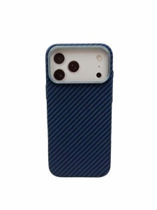 Защитный чехол iPhone 17 Pro Max Mosbros carbon magsafe J164 синий (blue)